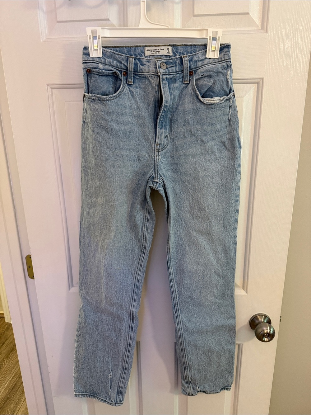Abercrombie & Fitch Light Wash Straight Leg Jeans